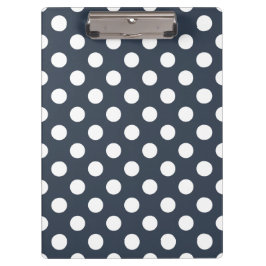 Pranchetas Bolinhas brancas em cinzas azuis