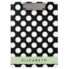 Pranchetas Bolinhas Pretas e Brancas, Pontas, Seu Nome