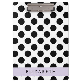 Pranchetas Bolinhas Pretas e Brancas, Pontas, Seu Nome