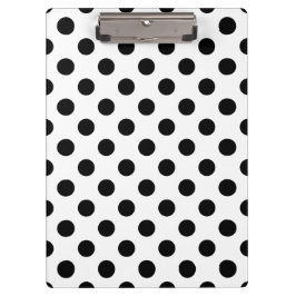 Pranchetas Bolinhas pretas em branco