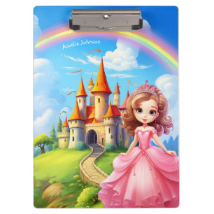 Pranchetas Bonita Princesa num Castelo de Leite Personalizado