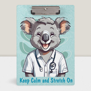 Pranchetas Bonito Koala presente para médicos terapistas físi