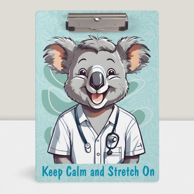 Pranchetas Bonito Koala presente para médicos terapistas físi (Cute Koala Gifts for Physical Therapists Doctors)