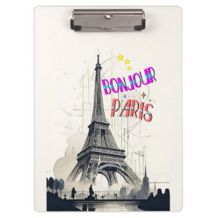 Pranchetas Bonjour Colorful Paris