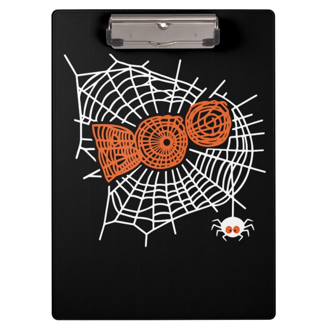 Pranchetas Boo Spider Web Engraçado com Engraçado na Web (Frente)