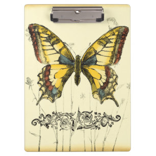 Pranchetas Borboleta Decorativa com flores selvagens