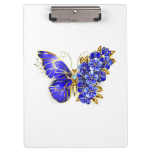 Pranchetas Borboleta Flor Sapphire