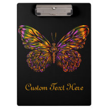 Borboleta Neon Rainbow Personalizada