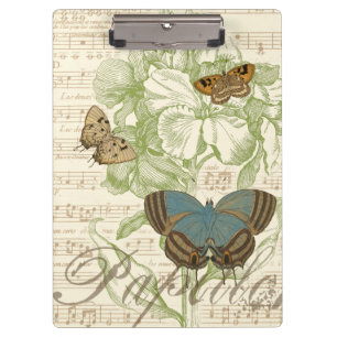 Pranchetas Borboletas em Música Planeta com Design Floral