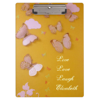 Pranchetas Borboletas no ouro personalizado