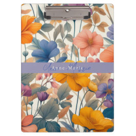 Pranchetas Botânica boêmica floral colorida