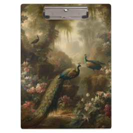 Pranchetas Botânica: três pavões no jardim inglês