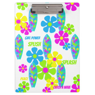 Pranchetas BRID & Surfer Flower Power Girl