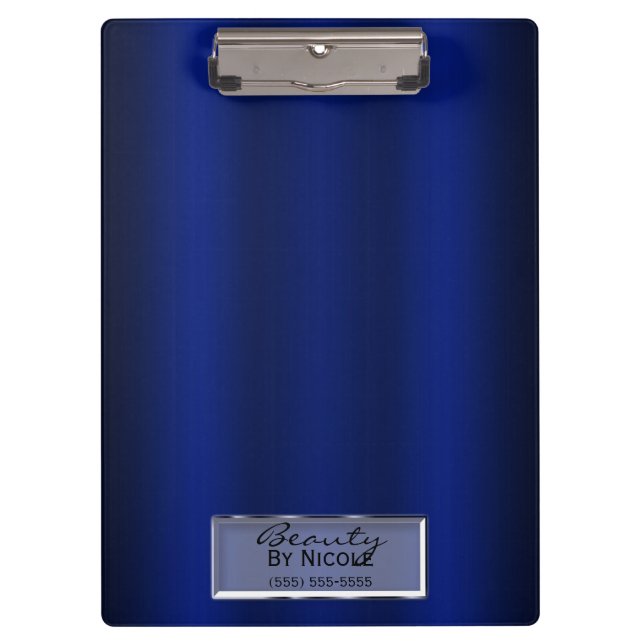 Pranchetas Brilho Azul Real Elegante Chic Glam Personalizado (Frente)