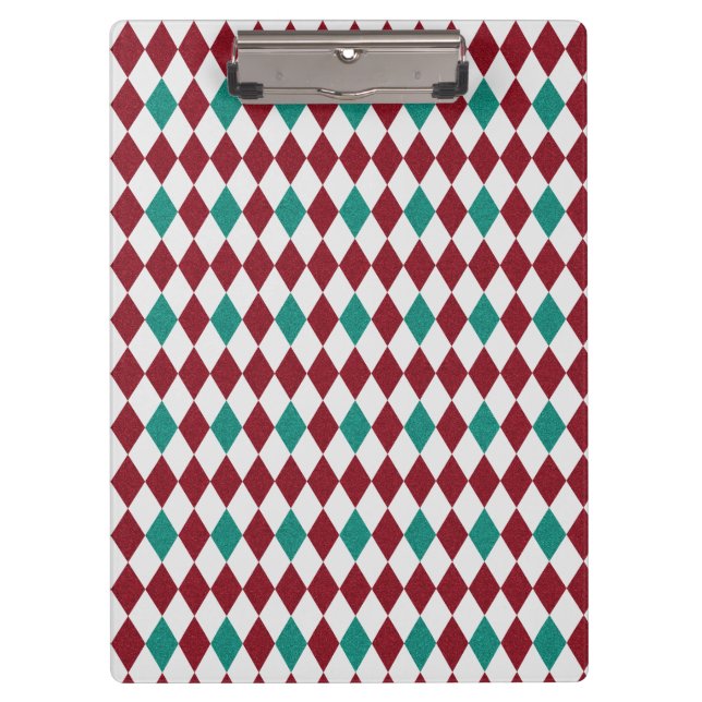 Pranchetas Brilho de Diamante Vermelho e Azul (Frente)