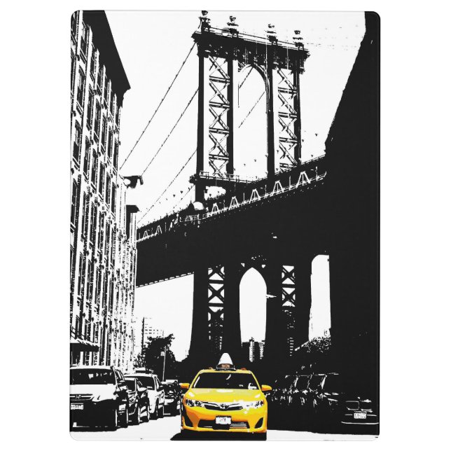 Pranchetas Brooklyn Nyc Nova Iorque Pop Art Yellow Taxi (Verso)