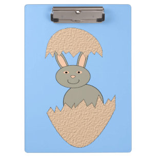 Pranchetas Bunny Hatching from Egg Weird Clipboard