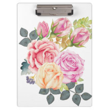 Buquê bonito da aguarela de rosas cor-de-rosa do