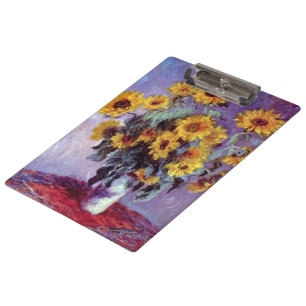 Pranchetas Buquê de Girassóis por Claude Monet, Arte Antiga