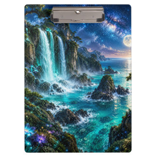 Pranchetas Cachoeira de Fantasia Mágica na Costa do Oceano So