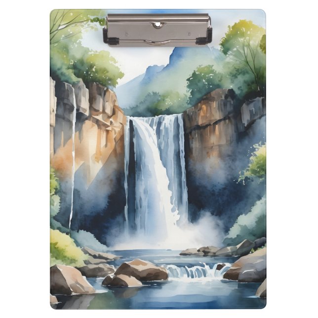 Pranchetas Cachoeira pintada à aquarela (Frente)