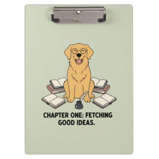 Pranchetas Cachorro Golden Retriever Vibrações Acadêmicas Ver