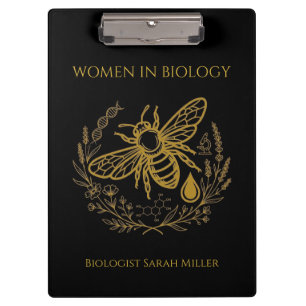 Pranchetas Caderno Biologia Bee & Golden DNA Spiral