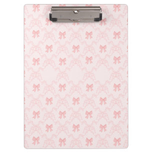Pranchetas Caderno Estético com Laço Rosa – Diário Feminino e