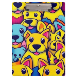 Pranchetas Cães bonitos e coloridos cães felizes