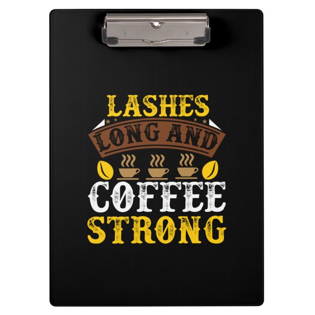 Pranchetas Café Arte Lashes Longa E Café (Frente)