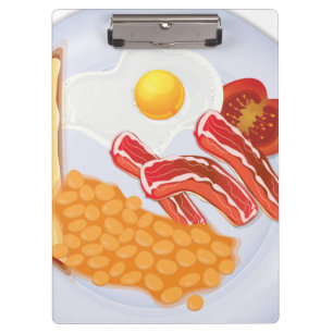 Pranchetas Café da manhã em inglês
