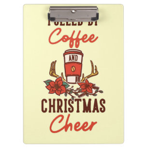 Pranchetas Café Lover Alimentado Por Café E Cheio De Natal