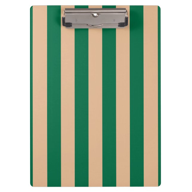 Pranchetas Camel Beige & Classic Green Stripe (Frente)