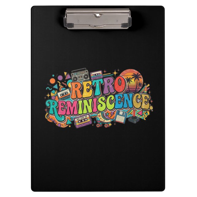 Pranchetas Camiseta de Design Retrô Nostálgico (Frente)