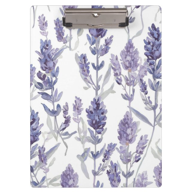 Pranchetas Campos de Lavanda | Padrão de Flor de Aquarela Rox (Frente)