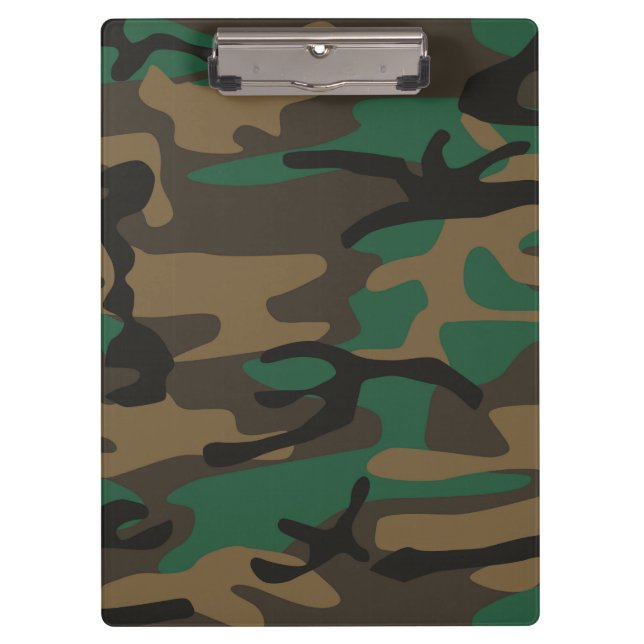 Pranchetas Camuflagem militar verde de Brown Camo (Frente)