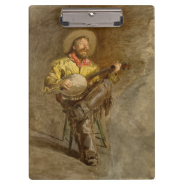 Pranchetas Cantando Cowboy Espanhol com música de trilha toca