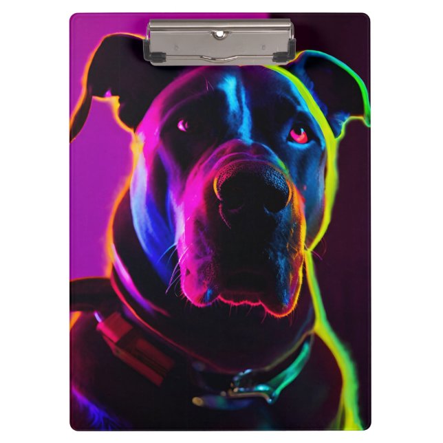 Pranchetas cão neon (Frente)