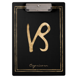 Pranchetas Capricórnio martelado de ouro estilizado astrologi