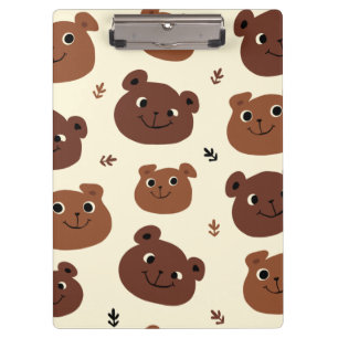 Pranchetas Cara de urso engraçado
