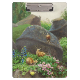 Pranchetas Caracóis em um Jardim Rock (por H.A. Brendekilde)