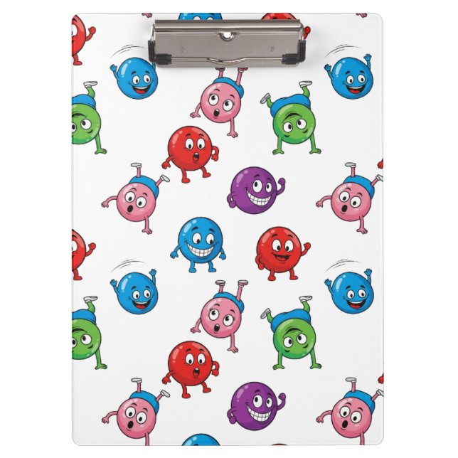 Pranchetas Caracteres de Círculo Coloridos (Frente)