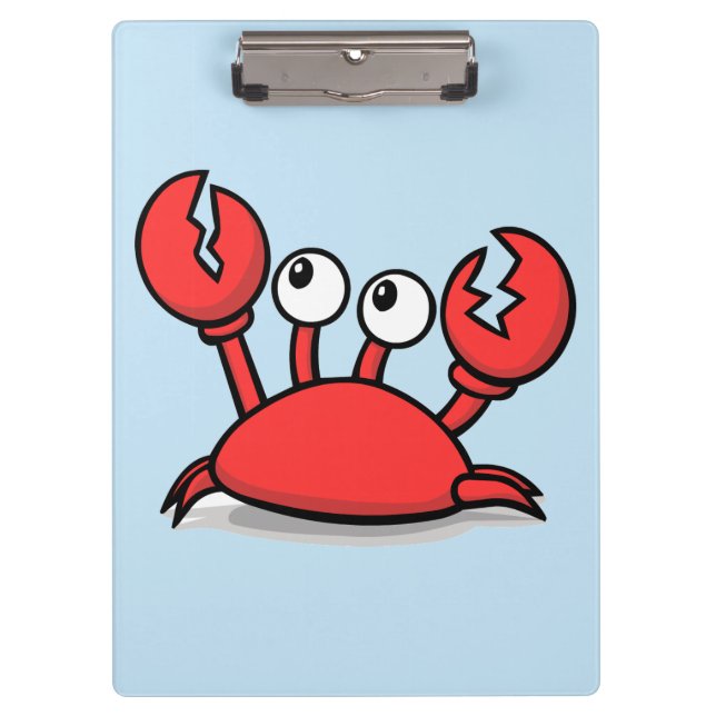 Pranchetas caranguejo vermelho animado fofo (Frente)