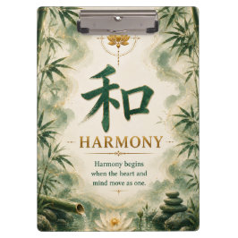 Pranchetas Caráter Chinês Harmonia (和)