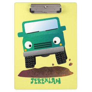 Pranchetas Caricatura de veículos todo-o-terreno 4X4
