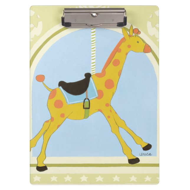Pranchetas Carousel Giraffe de June Erica Vess (Frente)