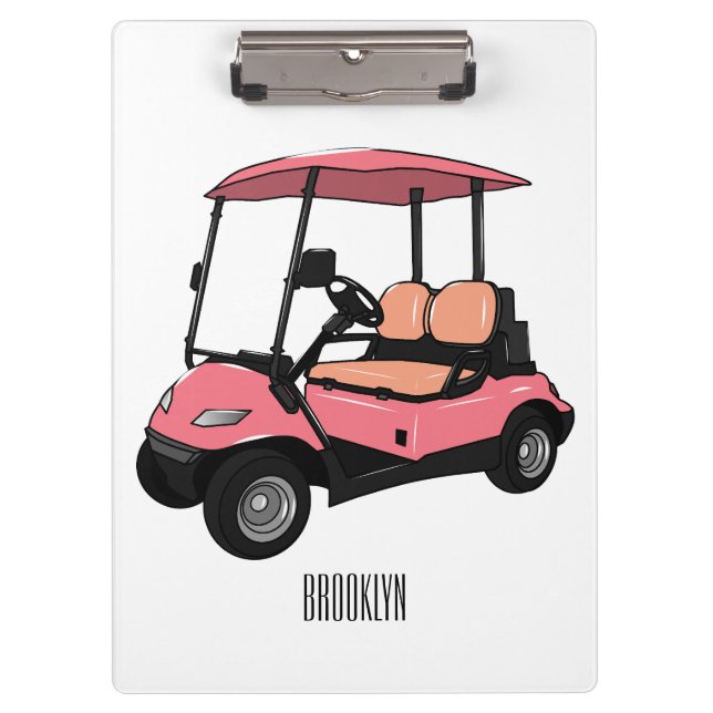Pranchetas Carrinho de golfe / desenho animado de buggy de go (Frente)