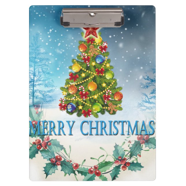 Pranchetas Cartão Feliz de Natal (Frente)