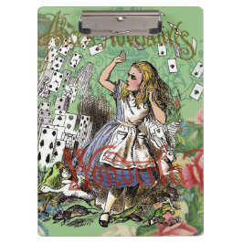 Pranchetas cartas de aventura de alice no país das maravilhas