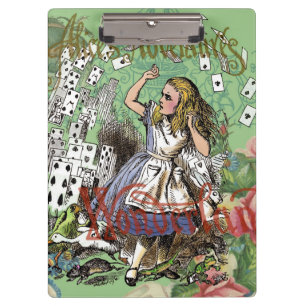 Pranchetas cartas de aventura de alice no país das maravilhas